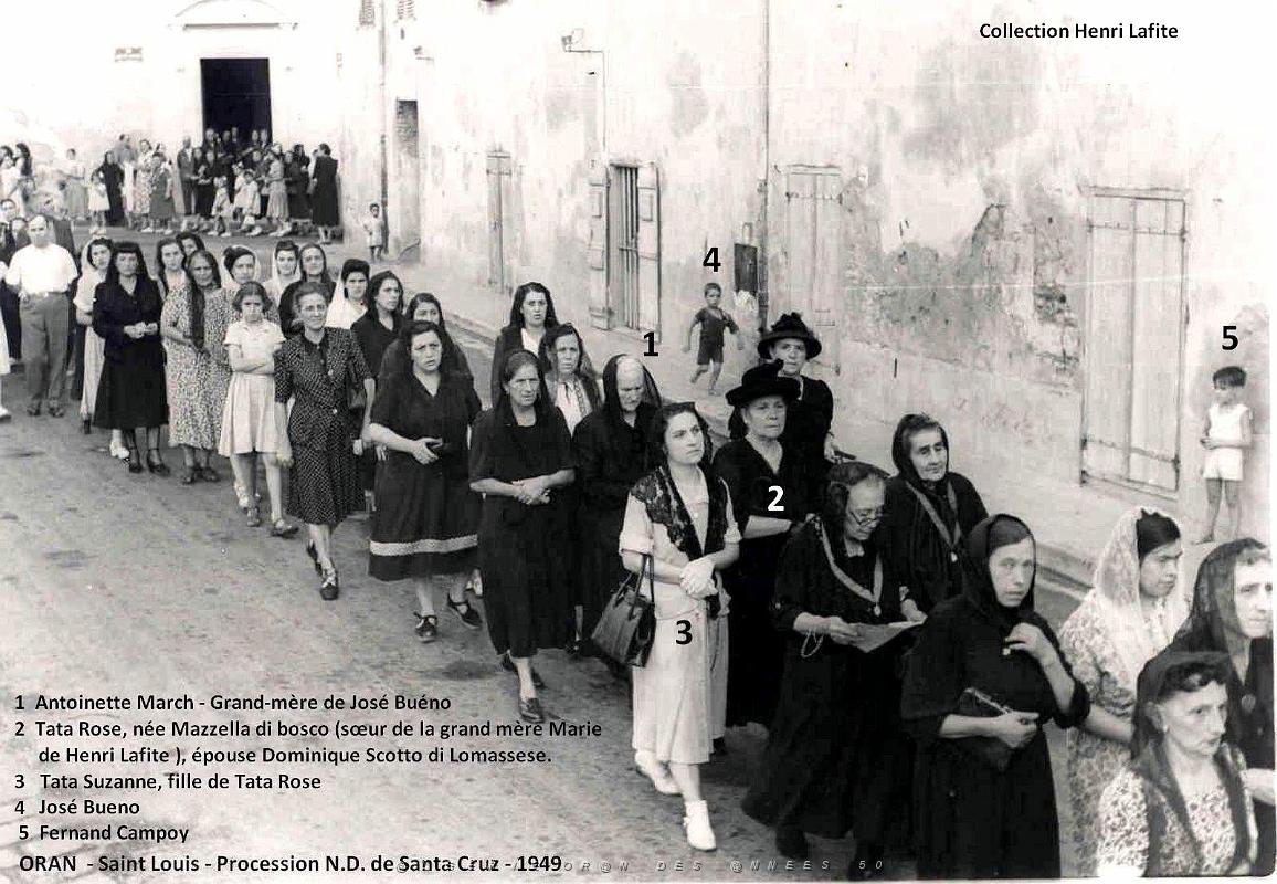938- Oran - 1949 Procession Vierge de Santa Cruz Rectifiee.jpg